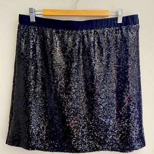 Women’s Joe Fresh Black Sequin Skirt size Large
